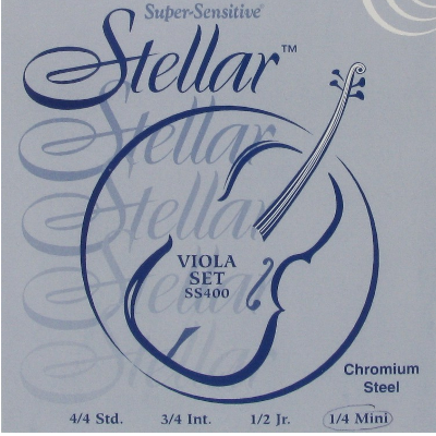 Super Sensitive Stellar Viola String Set (15/16 Inch)