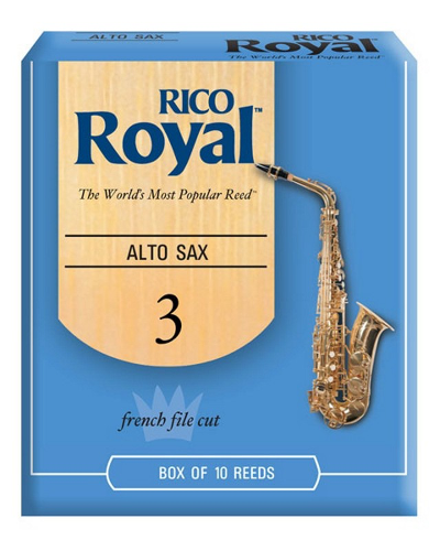 Rico Royal Alto Saxophone Reeds (Assorted Strengths - Box of 10)