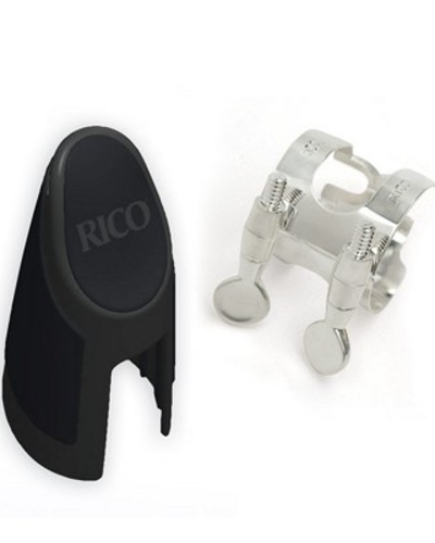 Rico "H" Ligature and Cap Set (Silver - Clarinet)