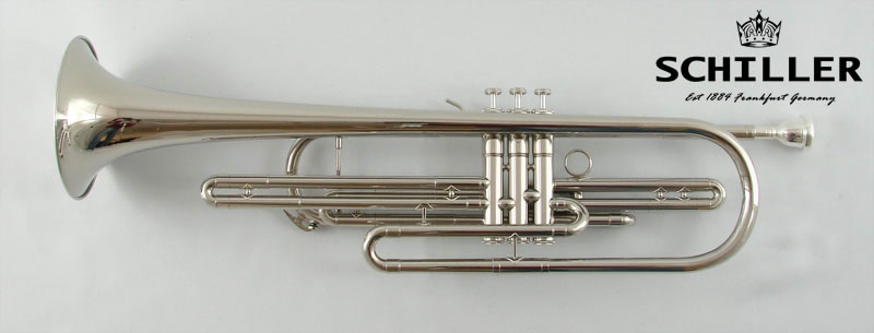 Schiller American Heritage Bass Nickel Plated Trumpet
