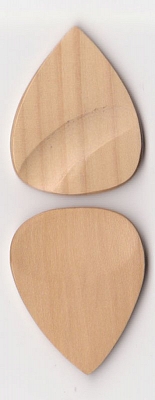 Thicket Wooden Guitar Pick - Thumb & Finger Groove - Boxwood - Pack of Three