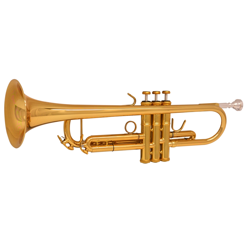Schiller American Heritage Trumpet - Gold Lacquer Reverse Leadpipe
