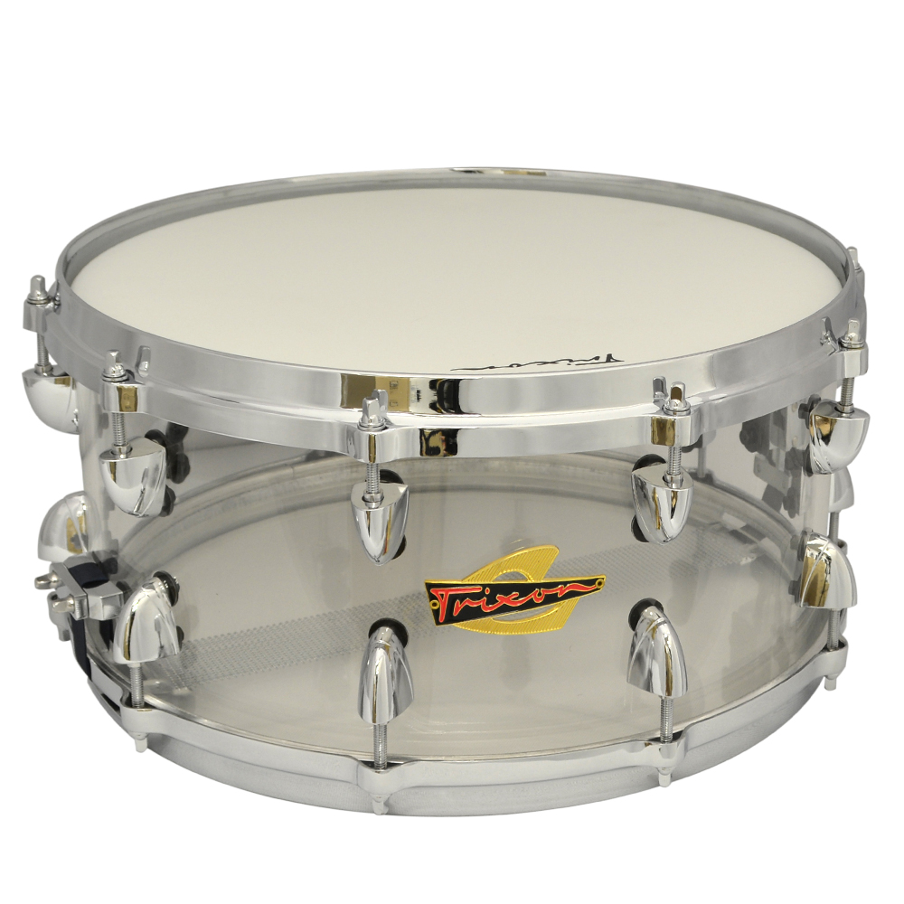 Trixon Soloist Acrylic Snare Drum Clear Die Cast
