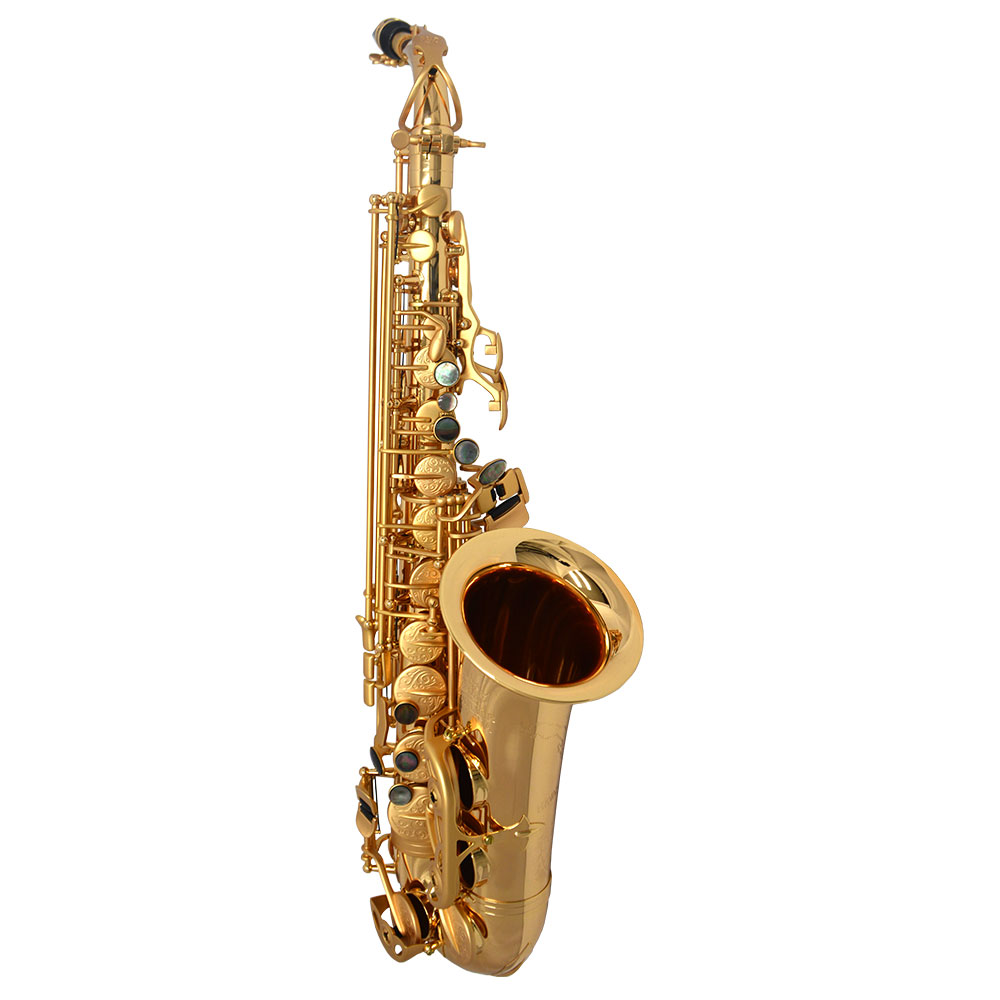 Schiller Havana Alto Saxophone - Gold Gloss with Brushed Roman Gold Totem Keys