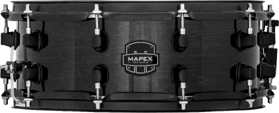 Mapex MPX Maple Snare Drum - MPML4550BMB - Transparent Midnight Black