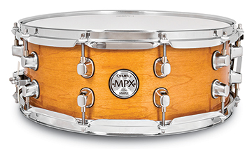 Mapex MPX Maple Snare Drum - MPML4550CNL - Transparent Natural