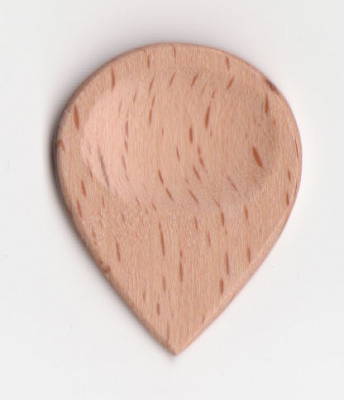 Thicket Wooden Guitar Pick with Thumb Groove - Steam Beech - Pack of 3
