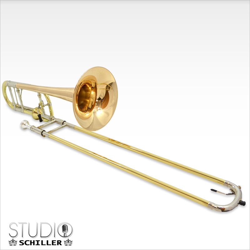 Schiller Studio Axial Flow Trombone with Rose Gold Brass Bell