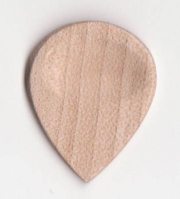 Thicket Wooden Guitar Pick with Thumb Groove - Sycamore - Pack of 3