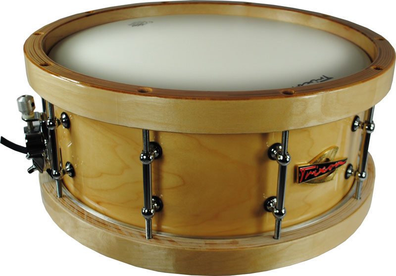 Trixon Soloist Elite Snare Drum Wood Shell Wood Hoops