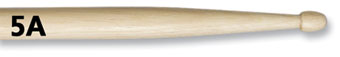 Vic Firth 5A Wood Tip Hickory Drumstick