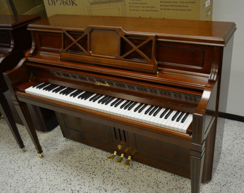 Ritmuller Upright Piano 115 Walnut Satin