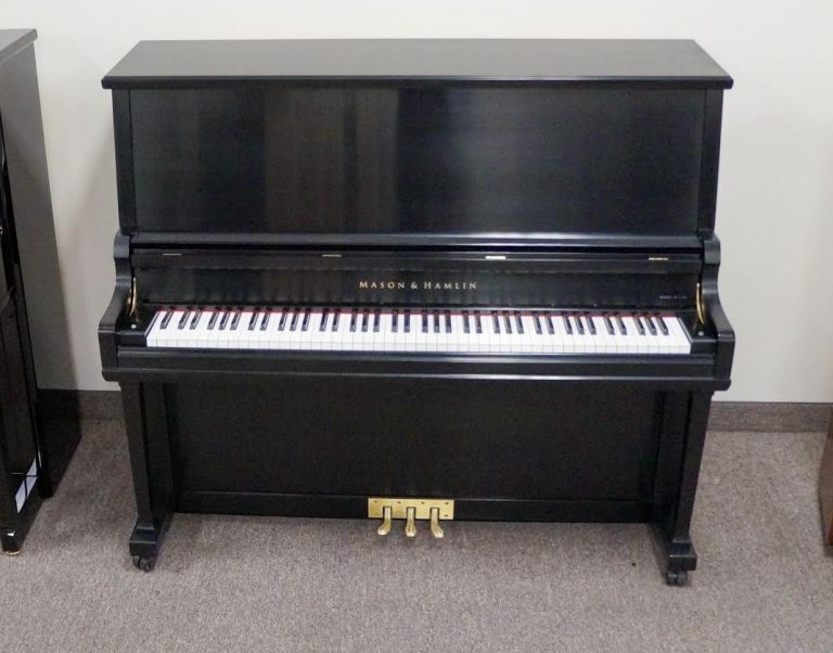 Mason & Hamlin Model 50 Upright Piano Ebony Satin