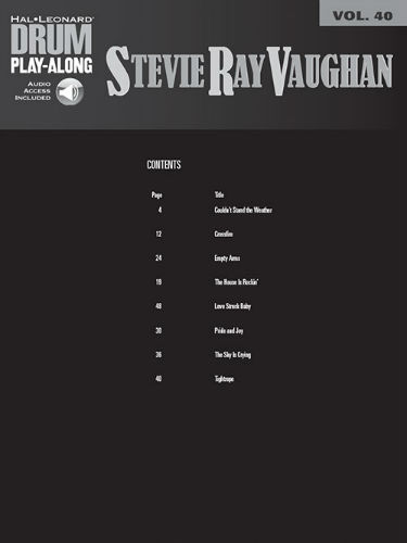 Stevie Ray Vaughan - Drum Play-Along Series Volume 40