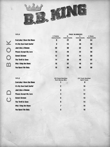 B.B. King - Blues Play-Along Volume 5 - Blues Play-Along Series