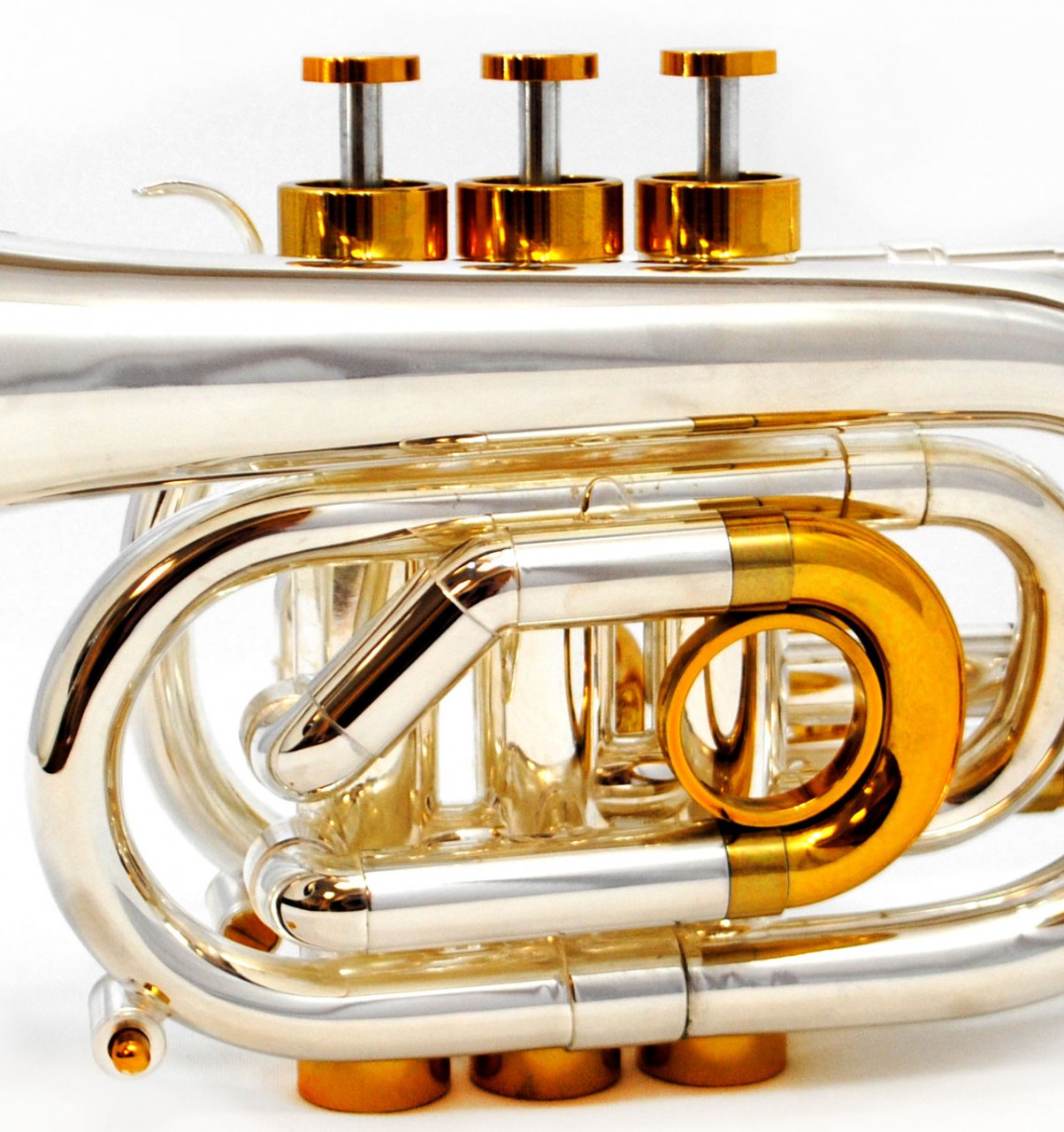 Schiller CenterTone C Pocket Trumpet Silver/Gold