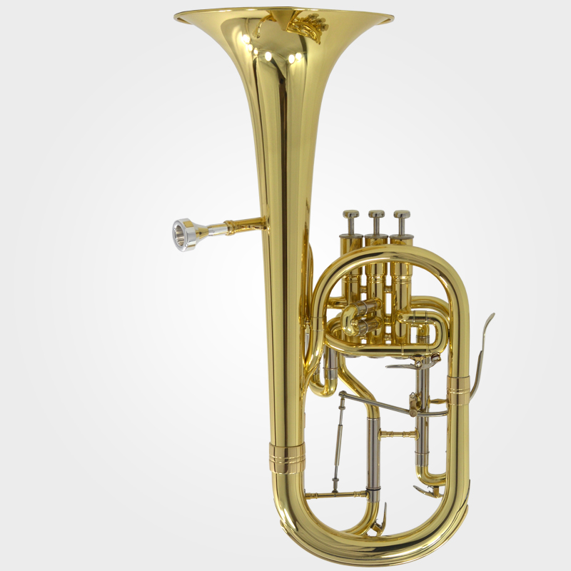 Schiller Edinburg Elite Alto Horn - Gold with Rose Brass Bell