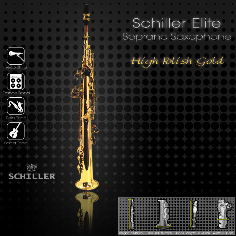 Schiller Elite IV Soprano Saxophone Gold