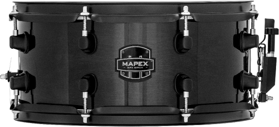 Mapex MPX Birch Snare Drum - MPBC3600BMB - Transparent Midnight Black - 13