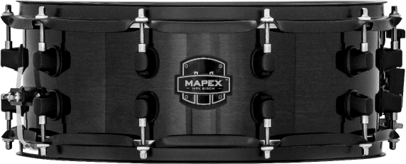 Mapex MPX Birch Snare Drum - MPBC4550BMB - Transparent Midnight Black - 14