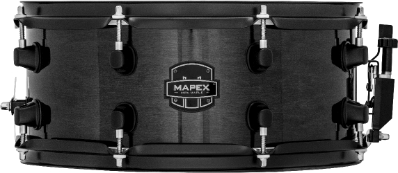 Mapex MPX Maple Snare Drum - MPML3600BMB - Transparent Midnight Black