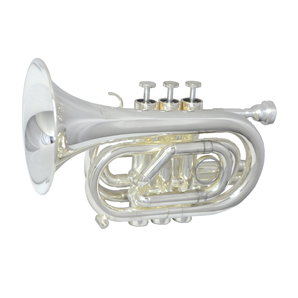 Schiller CenterTone Pocket Trumpet - Silver Plated - Key of C