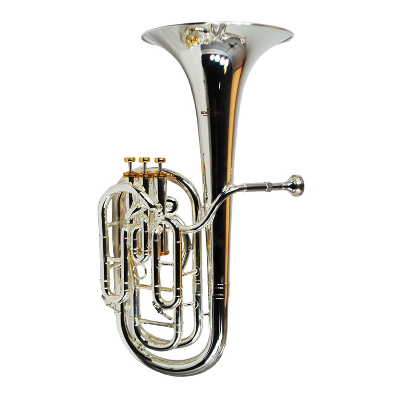 Schiller British Band Baritone - Silver Plated with Gold Accents