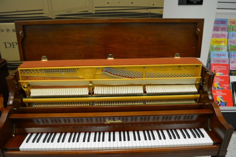Ritmuller 110 Decorator Console Piano Cherry Finish