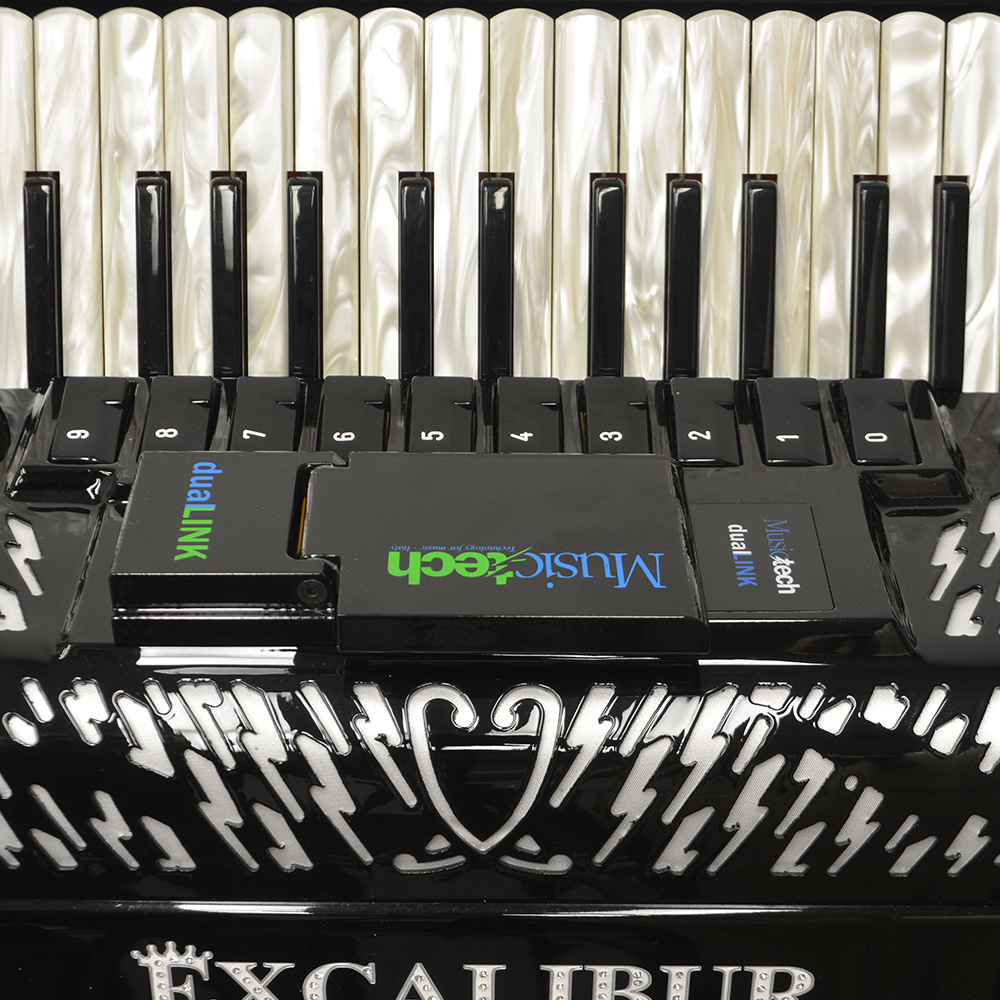 Excalibur EXL Real Digital Accordion 120 Bass - Ebony Polish