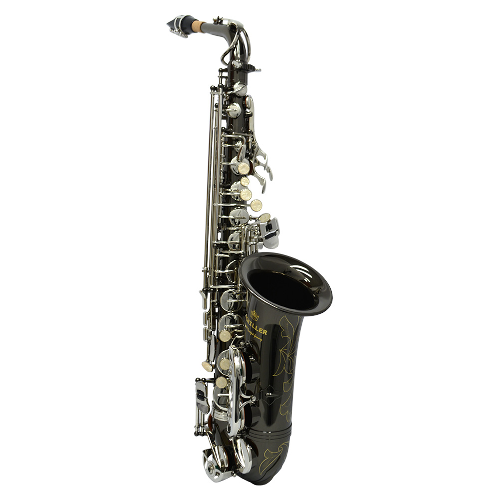 Schiller American Heritage 400 Alto Saxophone - Electro-Black and Silver
