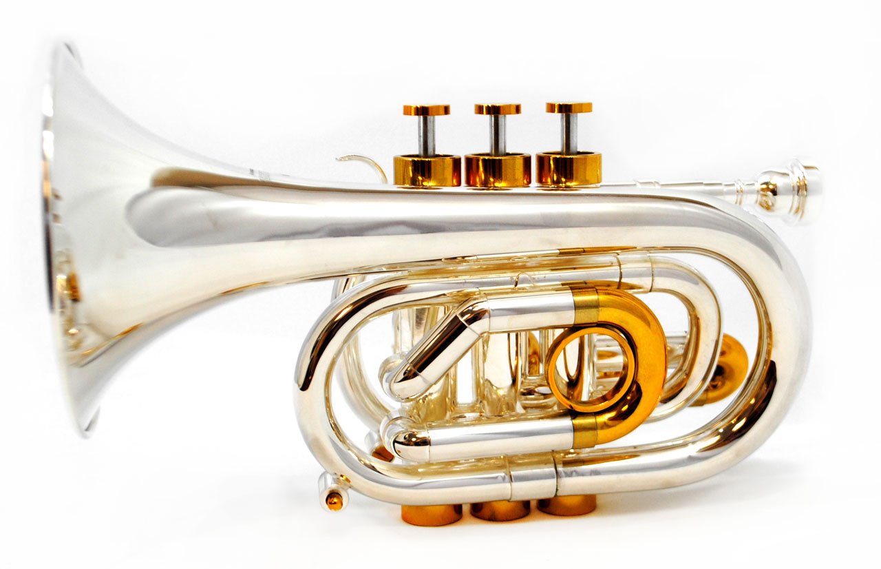 Schiller CenterTone C Pocket Trumpet Silver/Gold