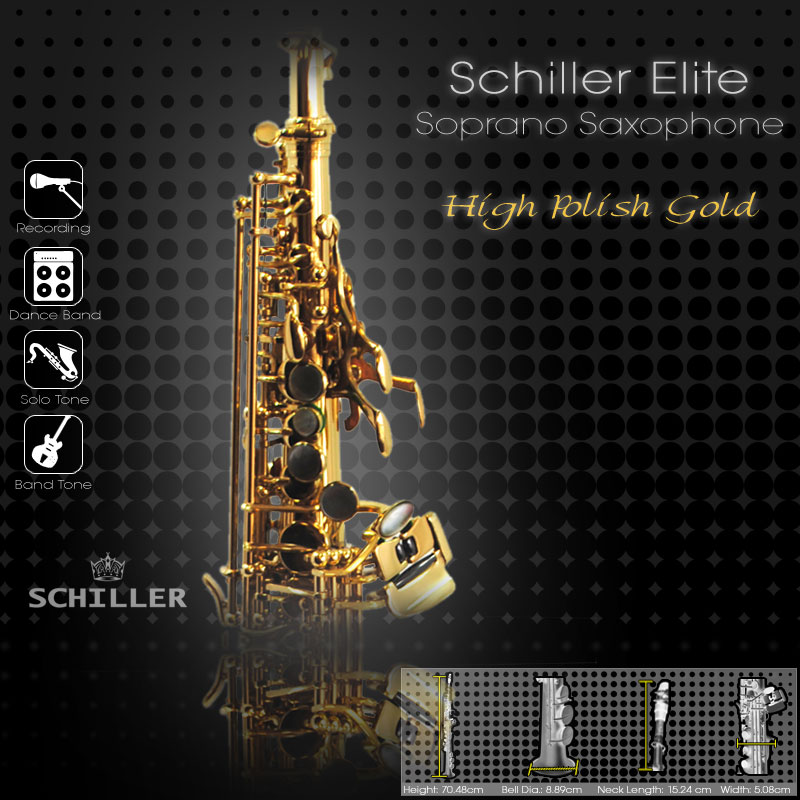 Schiller Elite IV Soprano Saxophone Gold