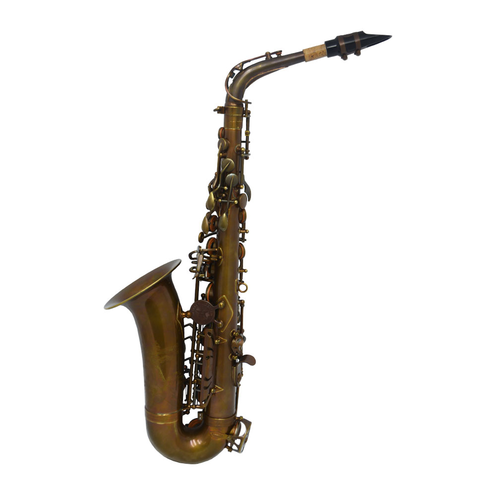 Schiller Havana Alto Saxophone - Dark Unlacquered Duralast Finish