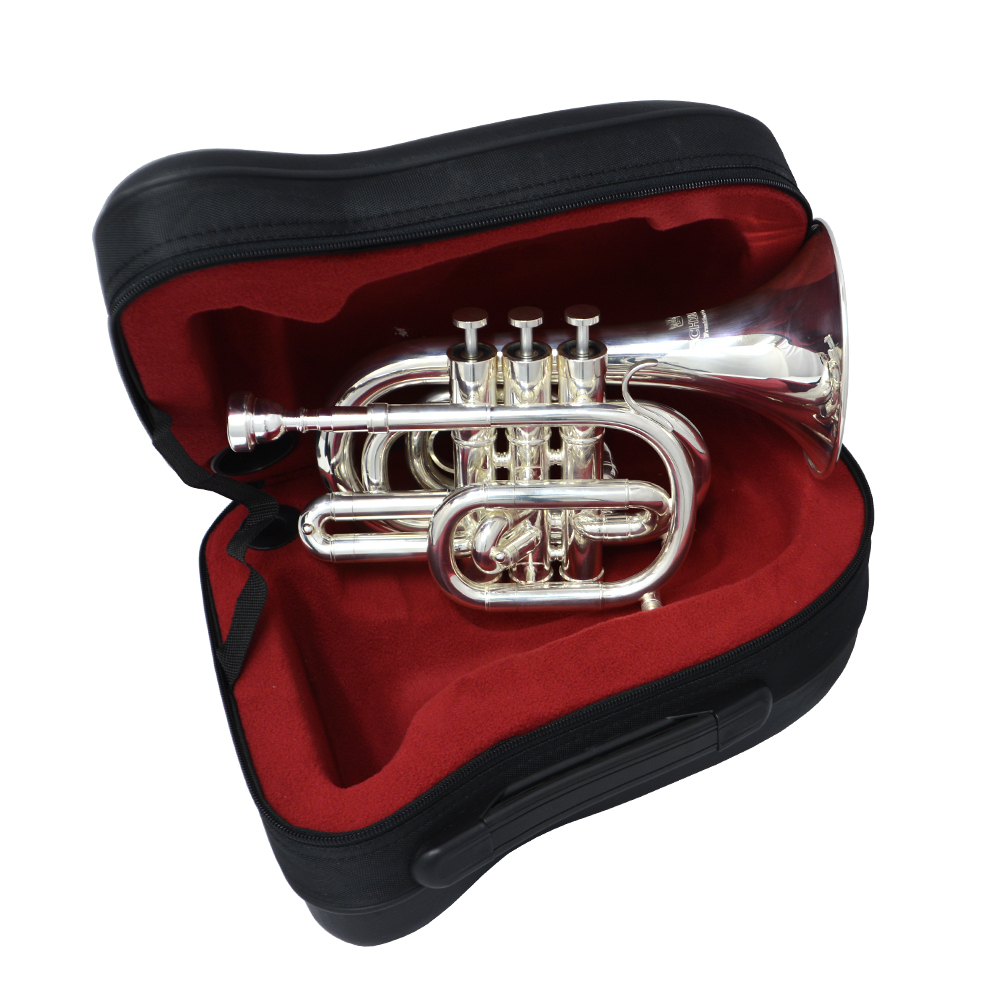 Schiller CenterTone Pocket Trumpet - Silver Plated - Key of C
