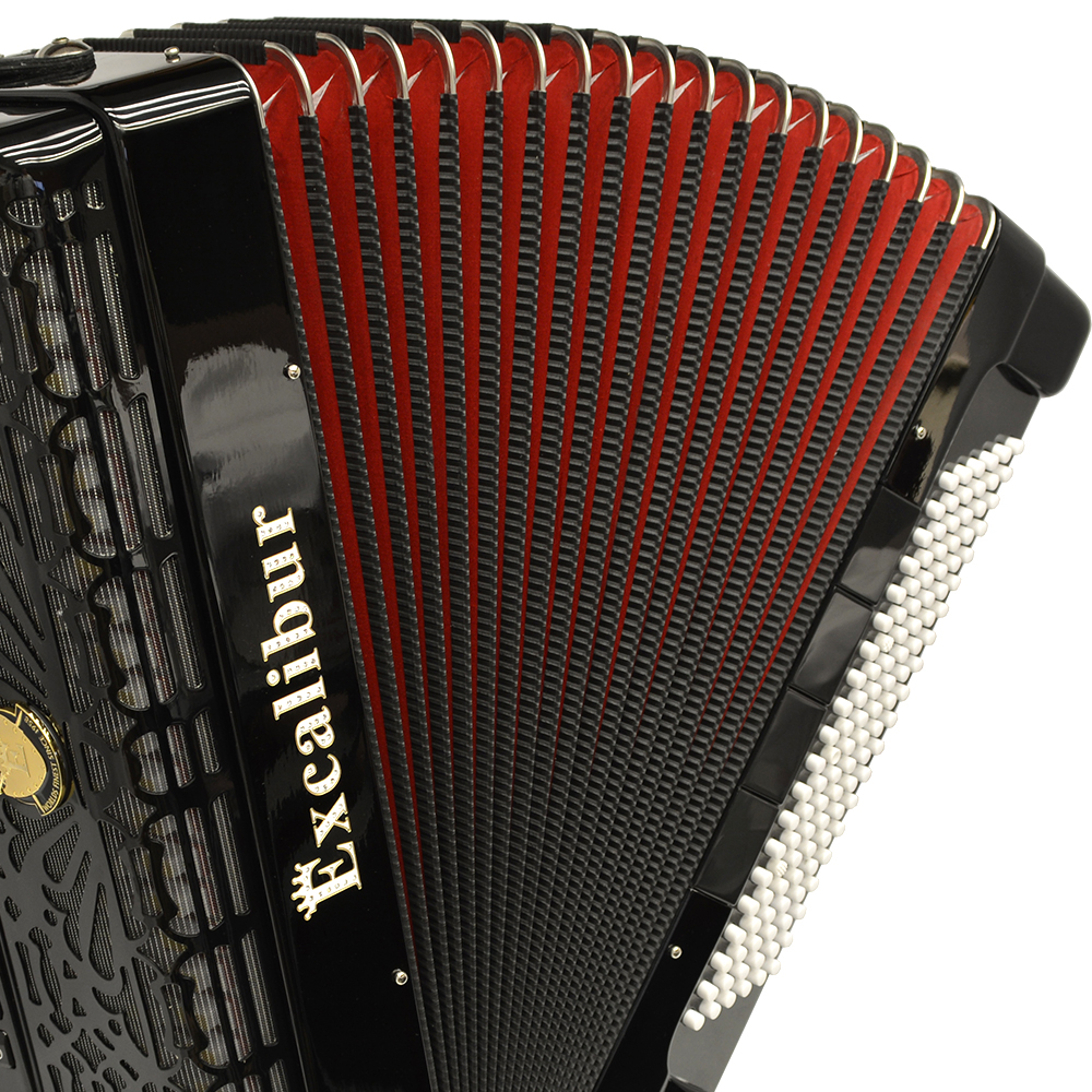 Excalibur Professionale Crown 120 Bass 13 Switch Piano Accordion - Black