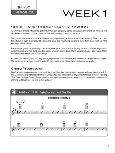 Banjo Aerobics Book and Online Audio