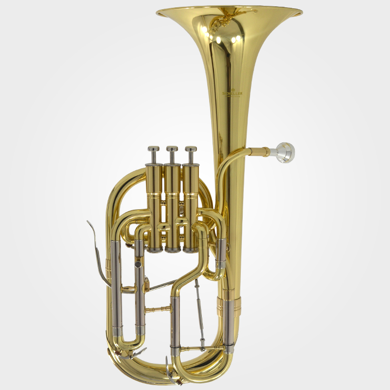 Schiller Edinburg Elite Alto Horn - Gold with Rose Brass Bell