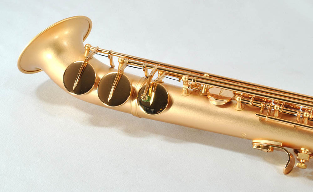 Schiller Elite IV Semi-Curved Soprano Saxophone - Vintage Gold Blast