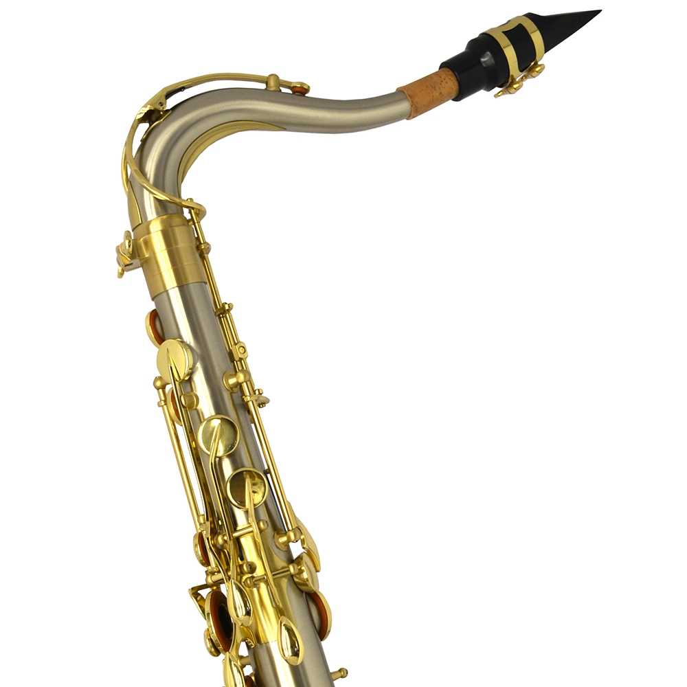 Schiller Elite V Tenor Saxophone Brushed Silver Steel Stainless Finish