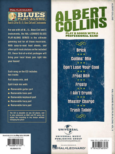 Albert Collins - Blues Play-Along Volume 9 - Blues Play-Along Series