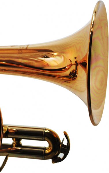 Schiller CenterTone Bb Cornet - Rose Brass with Gold Accents