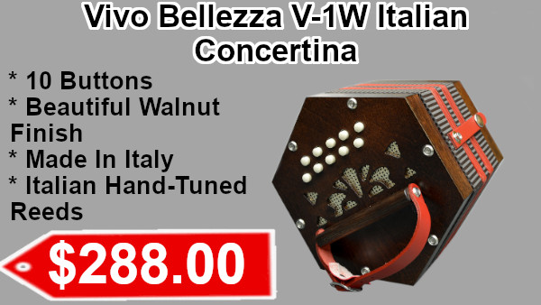 Excalibur Vivo Bellezza V-1W Italian Concertina on sale