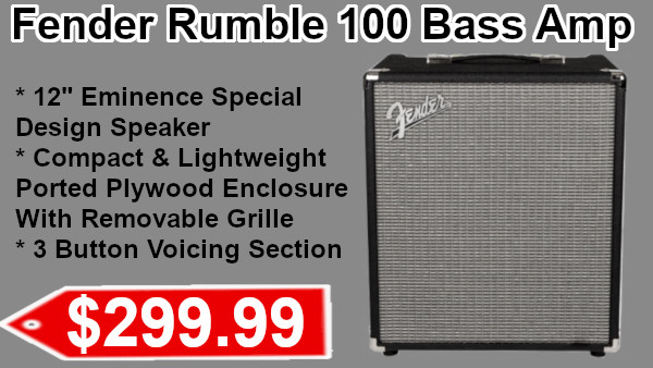 Fender Rumble 100 Bass Amp on sale