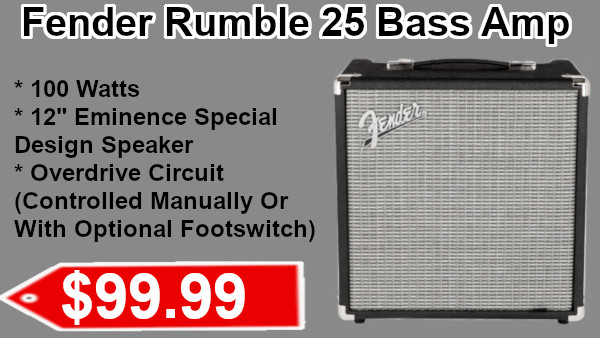 Fender Rumble 25 Bass Amp on sale