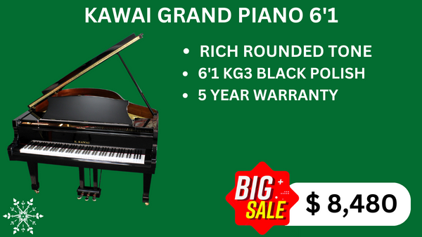 KAWAI GRAND PIANO 6'1 