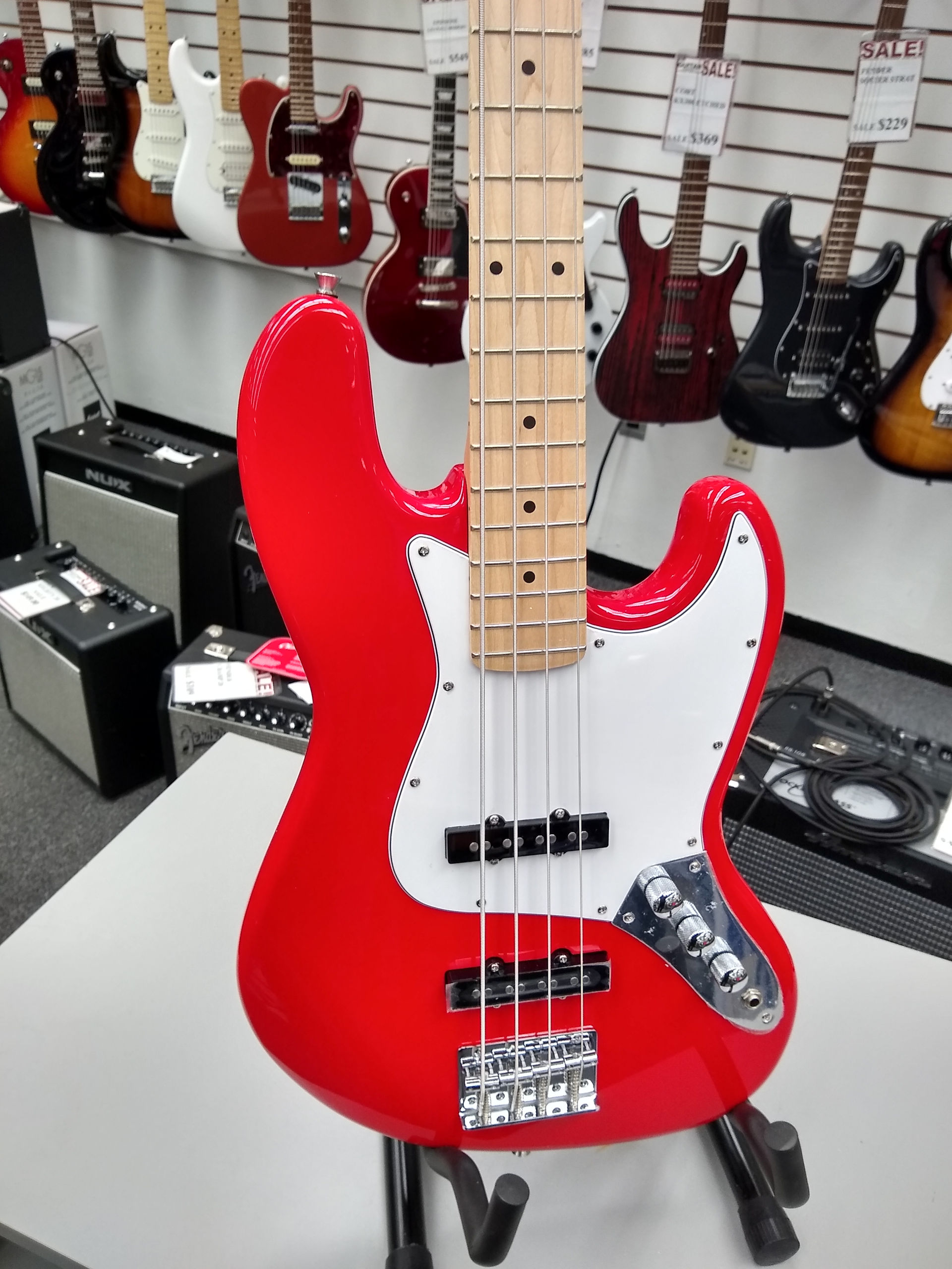 Nashville Guitar Works NGW Jazz Bass Ferrari Red Jim Laabs Music Store