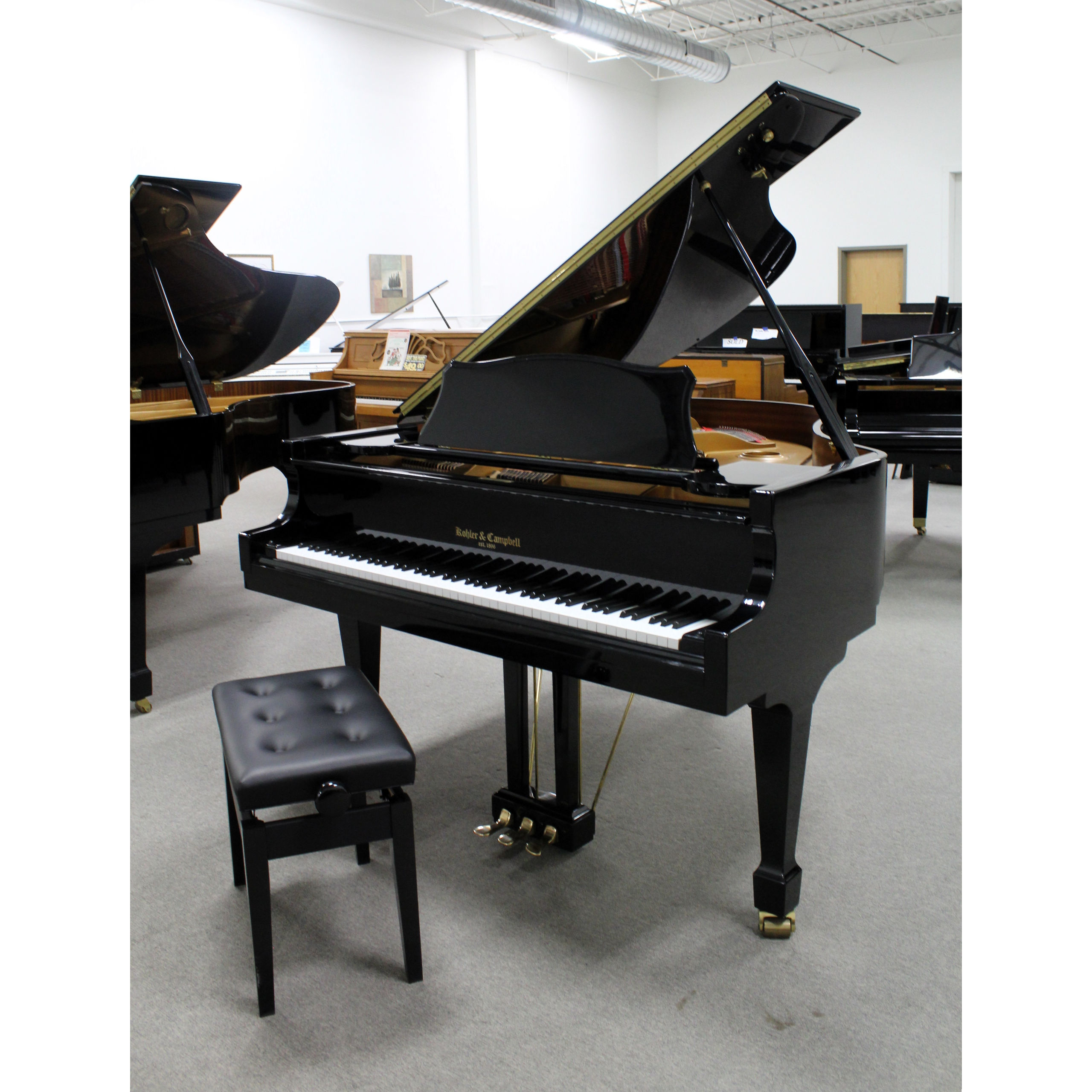 Kohler & Campbell Grand Piano 5'8 Black Polish