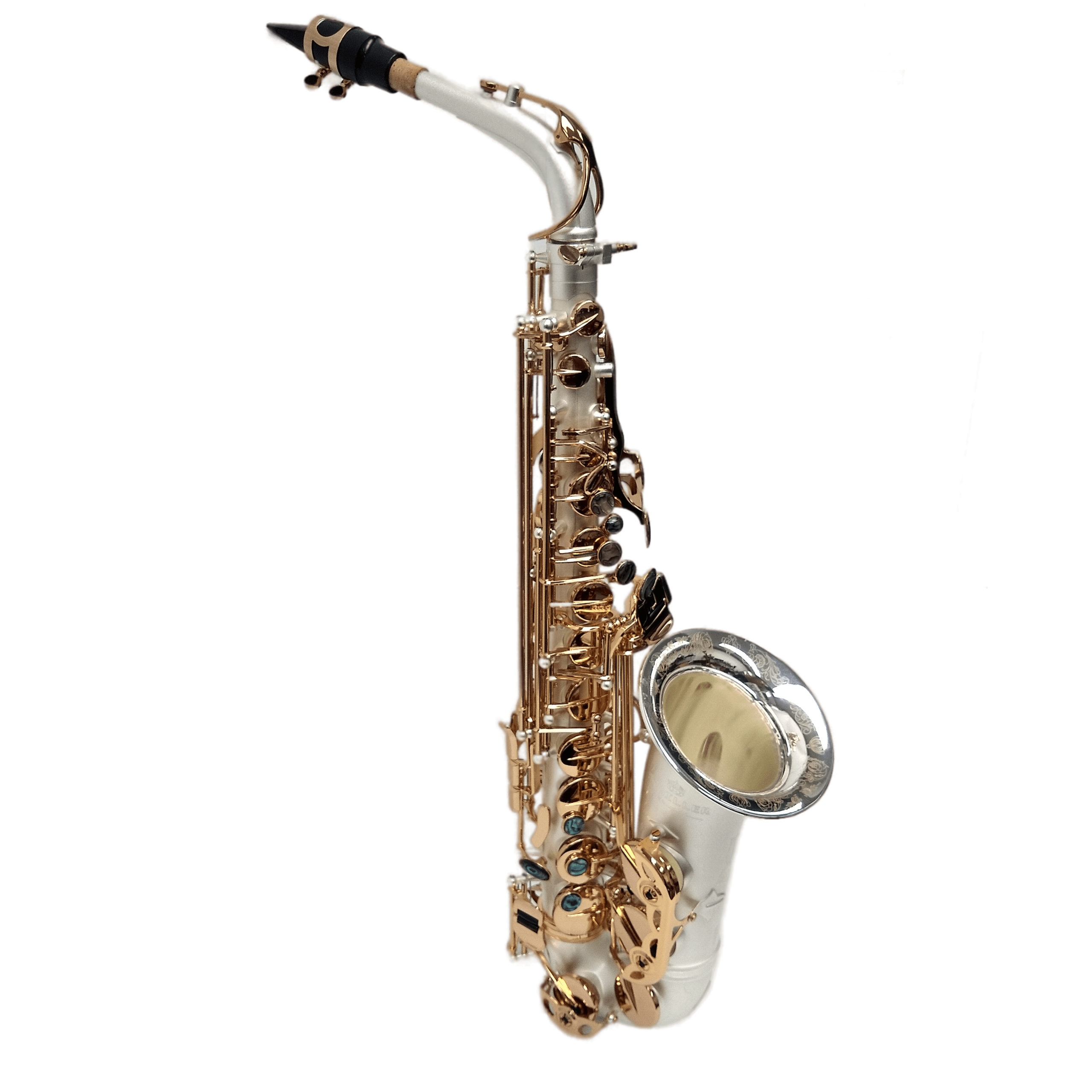 Schiller Elite V Alto Saxophone Satin Silver/Gold Keys Big Bell - Jim ...