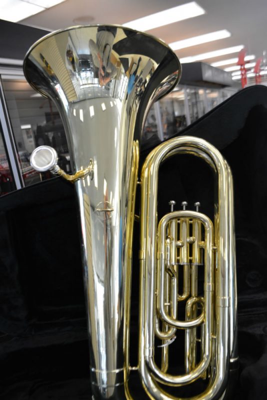 Schiller 3 Valve Upright Tuba Gold - Jim Laabs Music Store