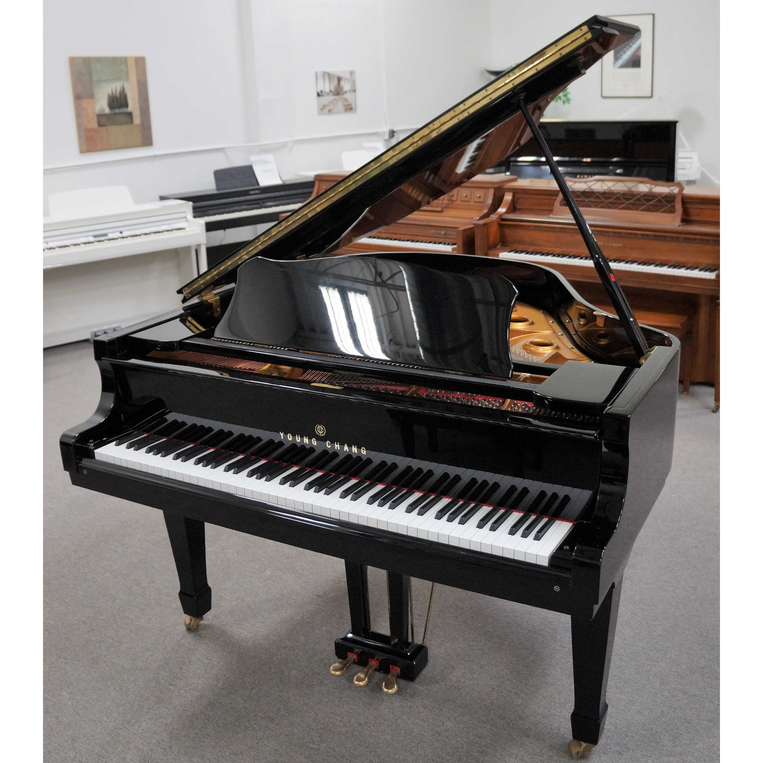 Young Chang Grand Piano 5'2 Black Polish - Jim Laabs Music Store